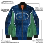 custom utah jazz power plate navy bomber jacket best selling
