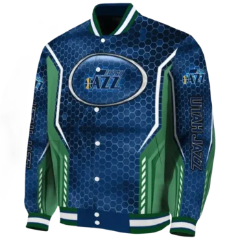 custom utah jazz power plate navy varsity jacket best selling.webp
