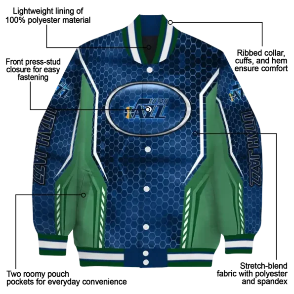 custom utah jazz power plate navy varsity jacket new arrival.webp