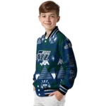 custom utah jazz pyramid shapes navy varsity jacket best selling.webp