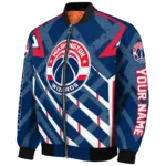 custom washington wizards chevron angles blue bomber jacket best selling