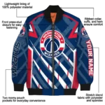 custom washington wizards chevron angles blue bomber jacket best selling