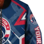 custom washington wizards chevron angles blue bomber jacket best selling