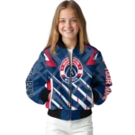 custom washington wizards chevron angles blue bomber jacket best selling