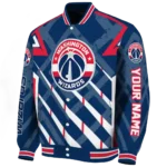 custom washington wizards chevron angles blue varsity jacket best selling.webp