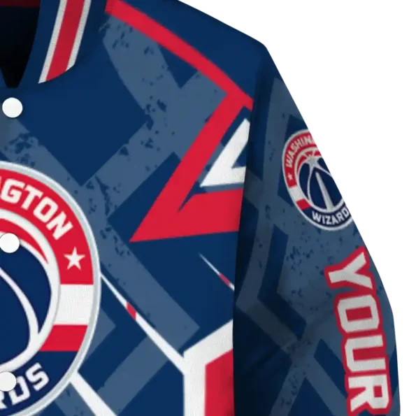 custom washington wizards chevron angles blue varsity jacket premium grade.webp