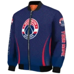 custom washington wizards chevron arrow blue bomber jacket best selling
