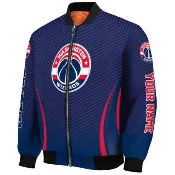 custom washington wizards chevron arrow blue bomber jacket best selling