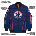 custom washington wizards chevron arrow blue bomber jacket best selling