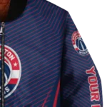 custom washington wizards chevron arrow blue bomber jacket best selling