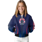 custom washington wizards chevron arrow blue bomber jacket best selling