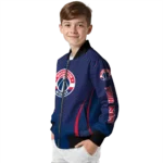 custom washington wizards chevron arrow blue bomber jacket best selling