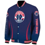 custom washington wizards chevron arrow blue varsity jacket best selling.webp