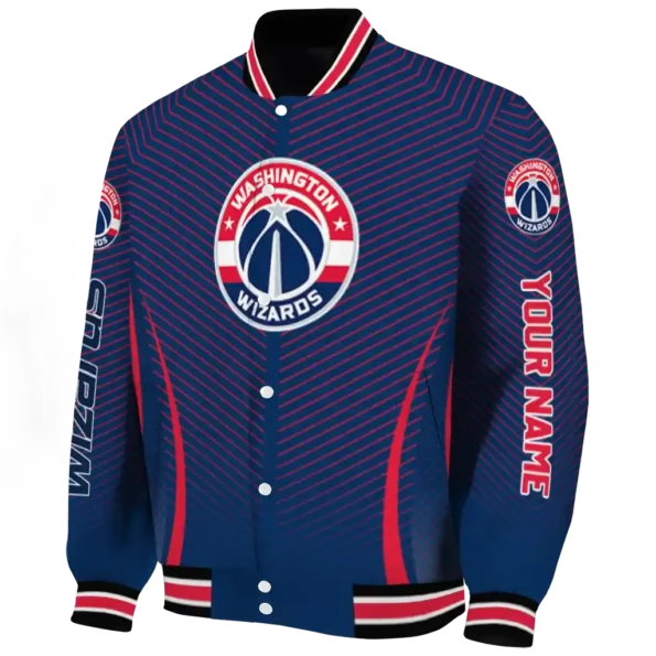 custom washington wizards chevron arrow blue varsity jacket best selling.webp