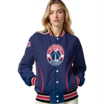 custom washington wizards chevron arrow blue varsity jacket best selling.webp