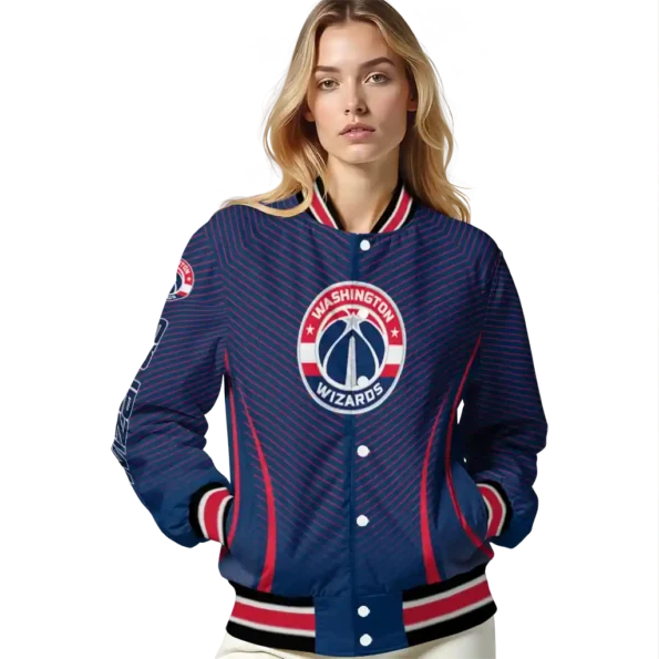 custom washington wizards chevron arrow blue varsity jacket latest model.webp