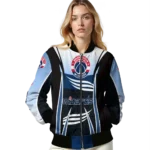 custom washington wizards mesh effect blue black bomber jacket best selling