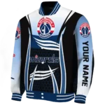 custom washington wizards mesh effect blue black varsity jacket best selling.webp