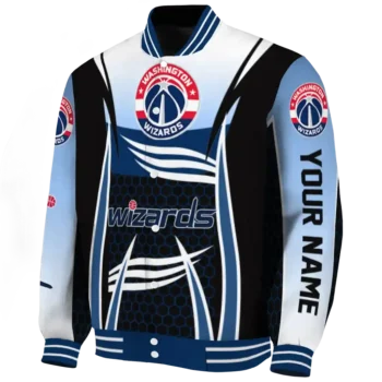 custom washington wizards mesh effect blue black varsity jacket best selling.webp