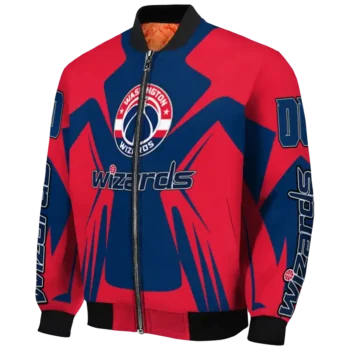 custom washington wizards spider mark blue bomber jacket best selling