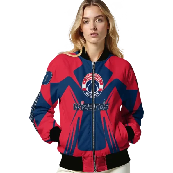 custom washington wizards spider mark blue bomber jacket latest model
