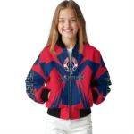 custom washington wizards spider mark blue bomber jacket best selling