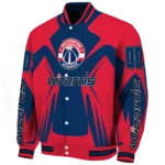 custom washington wizards spider mark blue varsity jacket best selling.webp