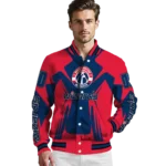 custom washington wizards spider mark blue varsity jacket best selling.webp