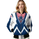 custom washington wizards v stripes blue white bomber jacket best selling