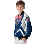 custom washington wizards v stripes blue white bomber jacket best selling