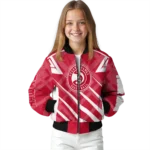 customized atlanta hawks chevron angles red bomber jacket best selling