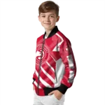 customized atlanta hawks chevron angles red bomber jacket best selling