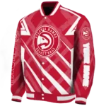 customized atlanta hawks chevron angles red varsity jacket best selling.webp