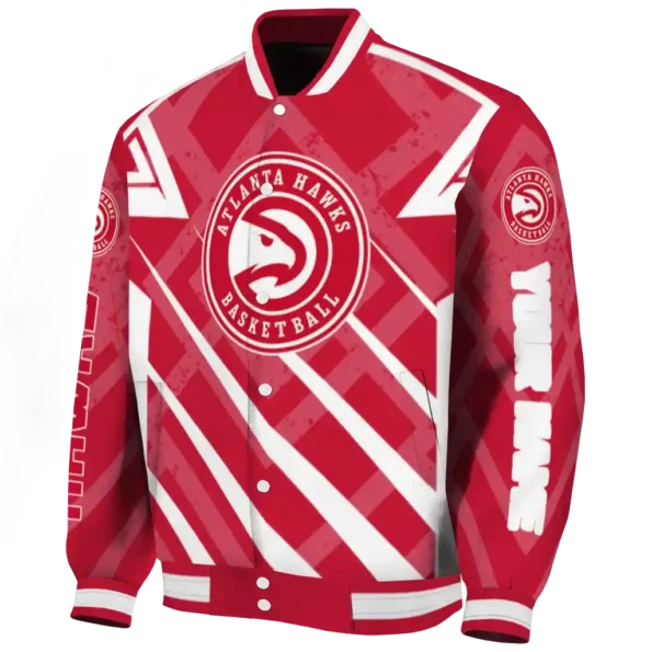 customized atlanta hawks chevron angles red varsity jacket best selling.webp