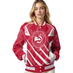 customized atlanta hawks chevron angles red varsity jacket best selling.webp