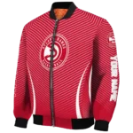 customized atlanta hawks chevron arrow red bomber jacket best selling