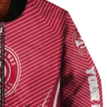 customized atlanta hawks chevron arrow red bomber jacket best selling
