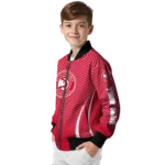 customized atlanta hawks chevron arrow red bomber jacket best selling