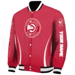 customized atlanta hawks chevron arrow red varsity jacket best selling.webp