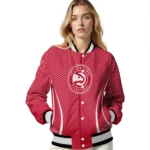 customized atlanta hawks chevron arrow red varsity jacket best selling.webp