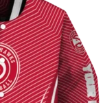 customized atlanta hawks chevron arrow red varsity jacket best selling.webp