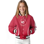 customized atlanta hawks chevron arrow red varsity jacket best selling.webp
