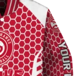 customized atlanta hawks hexagon grid red varsity jacket best selling.webp