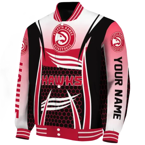 customized atlanta hawks mesh effect red black varsity jacket best selling.webp