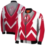 customized atlanta hawks v stripes red white bomber jacket best selling