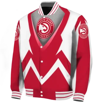 customized atlanta hawks v stripes red white varsity jacket best selling.webp