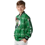 customized boston celtics bolt stripe green varsity jacket best selling.webp