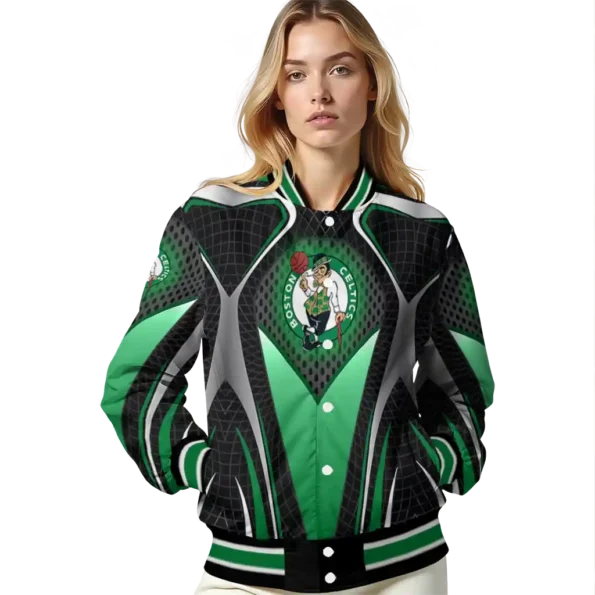 customized boston celtics mesh chest black varsity jacket latest model.webp