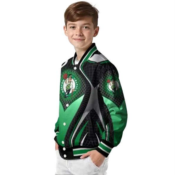 customized boston celtics mesh chest black varsity jacket trendy.webp