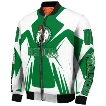 customized boston celtics spider mark green bomber jacket best selling